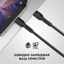 Кабель ArmorStandart AR88 Type-C to Type-C 3A 1m Black (ARM65293) - мініатюра 3