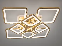 Стельовий світильник LED Diasha H8060/4+4G, 155W, 3200K-6500K, золото, сучасний стиль для дому - мініатюра 3