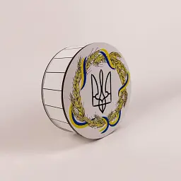 Коробка кругла "Тризуб" маленька