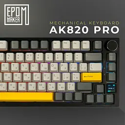 Клавіатура Epomaker AK820 Pro Gift Switch Black механічна бездротова (AK820-PRO-B-G) - мініатюра 15