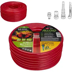 Шланг армований 3-х шаровий Alloid Building Tools Scarlet Butterfly 3/4" 30 м (WH-67672) - мініатюра 5