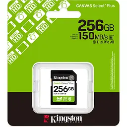 Карта пам'яті Kingston SDXC Canvas Select Plus 256GB Class 10 UHS-I V10 A1 (SDS3/256GB) [144829] - мініатюра 3
