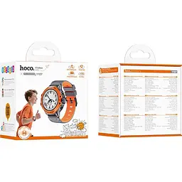 Дитячий смарт-годинник Hoco Y107 4G Orange [159414] - мініатюра 6