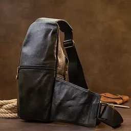 Чоловіча шкіряна сумка Vintage 16,5х31,5х6,3 см sum0013944 - мініатюра 6