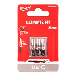 Біта SHOCKWAVE MILWAUKEE, TX27, 25мм, (3шт) - мініатюра 2