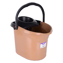 Відро з віджимом Violet House Caramel, 13 л, бежеве (0575 д/уборки CARAMEL 13л.) - мініатюра 2