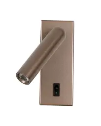 Бра, настінний світильник Italux WL-46376-1-CF Nova LED 1x2.5W 3000K 153Lm IP20 коричневий - мініатюра 1