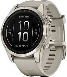 Смарт-годинник Garmin Epix Pro Gen 2 Sapphire 42mm Soft Gold w. Light S. Band (010-02802-10/11)