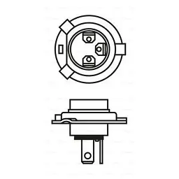 Автолампа Bosch галогенова 60/55W (1 987 302 041) - мініатюра 6