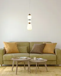 Підвісний світильник, люстра Italux PND-94981V-3A-GD Evans LED 1x19W 3000K 2200Lm IP20 золотий - мініатюра 2