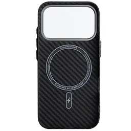Чохол до мобільного телефона Armorstandart LikeCarbon2 MagCase Apple iPhone 17 Pro Carbon Black (ARM86258) - мініатюра 2