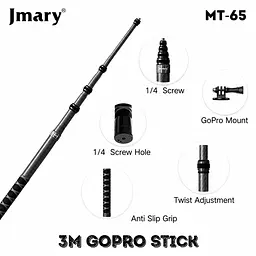 Монопод Jmary MT-65 карбоновий 300 см - мініатюра 3