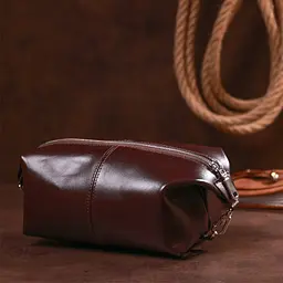 Шкіряна косметичка SHVIGEL 17х11х11 см acs0025787 - мініатюра 8
