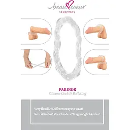 Кільце ерекційне Beau coeur Parinor Silicone Co - мініатюра 5