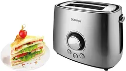 Тостер Gorenje 1000 Вт пластик метал - мініатюра 5