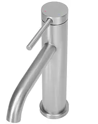 Змішувач для умивальника Rea Clif nickel brushed низький REA-B5324, Никель - мініатюра 2