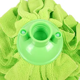 Змінна насадка для швабри Eco Fabric моп зі смужок мікрофібри 160 г зелена (EF-0160-MG) - мініатюра 2