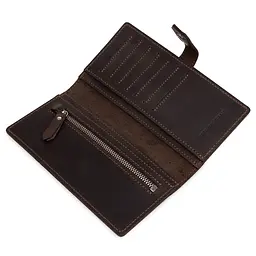 Чоловіче шкіряне портмоне GRANDE PELLE 9х18х1 см acs0018640 - мініатюра 3