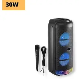 Портативна колонка бумбокс XPRO RX-8228 валіза 30Вт USB SD FM радіо Bluetooth 1 мікрофон ДУ (MER-15715) - мініатюра 2