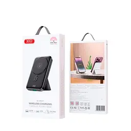 Бездротовий магнітний акумулятор XO PR211 15W Magnetic wireless charger 10000mAh - мініатюра 2