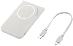 Зарядний пристрій Samsung Magnet Wireless Battery Pack 5000mAh 25W (EB-U2500XJEGWW) White (7252028) - мініатюра 5