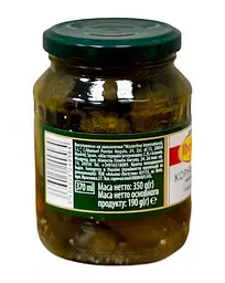 Корнішони мариновані Iberica Pickled Gherkins 3-6 см 370 мл - мініатюра 4