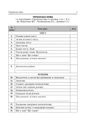 Календарне планування. 4 клас - мініатюра 4