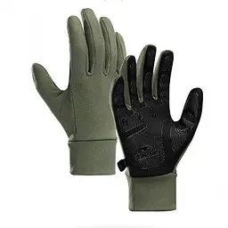Перчатки трикотажные с улучшенным хватом Naturehike NH20FS032, размер L, оливковое