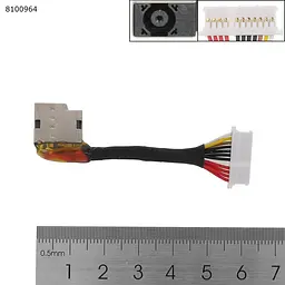 Роз'єм гніздо живлення для HP 15-CB series, (12pin, 926430-001, 922575-YD5, PJ1010, з дротом/кабелем)