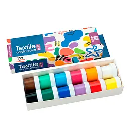 Набір акрилових фарб для розпису тканин Colors 12×10 мл Arteo - мініатюра 2