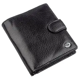 Невеликий шкіряний гаманець ST Leather 18832 чорний - мініатюра 1