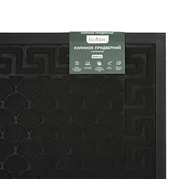 Килимок придверний Eco Fabric Луска з кромкою чорний 40 х 60 см (4060-101) - мініатюра 7