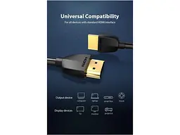 Кабель Vention HDMI to HDMI v2.0 3m Black (AAIBI) - мініатюра 6
