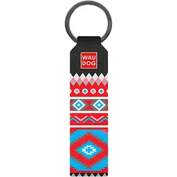 Брелок Waudog Design Етно, шкіра, 9,5х2см, чорний