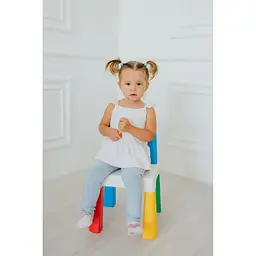 Комплект Poppet Color Blue: стілець + подушка на стілець 55x28x28 см (PP-003B-G) - мініатюра 4