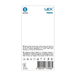 Презервативи Lex Condoms Ribbed 24 шт. (4820144774485) - мініатюра 2