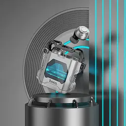 Навушники Hoco EW33 Interstellar true wireless BT headset | BT5.3, 25/300mAh, 3.5h | grey - мініатюра 5