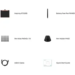 Huion Графічний планшет RTS-300 Cosmo Black - мініатюра 7