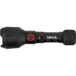 Ліхтар ручний з прогумованим корпусом YATO від акумулятора Li-Ion 3.7 V 2 А/Год 1000 Lm 2 режими (YT-085614) - мініатюра 3
