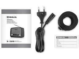 Радіоприймач REAL-EL X-520 Black (EL121800006) - мініатюра 7