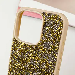 TPU чохол Bling World Rock Diamond для Apple iPhone 14 Pro (6.1) Золотий - мініатюра 5