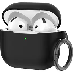 Чохол AhaStyle Colorful Silicone Case для AirPods 4 Black [133811]