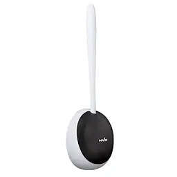 Йоржик для унітазу МВМ My Home клейкий BP-21, білий з чорним (BP-21 WHITE/BLACK)