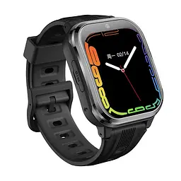 Дитячий розумний годинник Lemfo D58 з GPS трекером, 4G, SIM-картою, Wi-Fi, відеодзвінками, кнопкою SOS та операційною системою Android Чорний