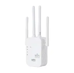 Бездротовий Wi-Fi підсилювач-повторювач (репітер) сигналу 300 Мбіт/с, 2.4 ГГц, з подовженням радіусу дії