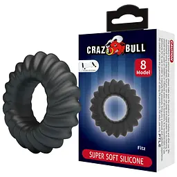 Ерекційне кільце Crazy Bull Fitz 5.5 см (чорний) - мініатюра 6