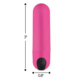 Віброкуля з пультом Д/У BANG! Vibrating Bullet Pink, 7,6 см (рожевий) - мініатюра 3