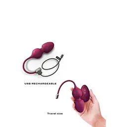 Вагінальні кульки Dorcel Love Balls, 22 см, сливовий - мініатюра 5