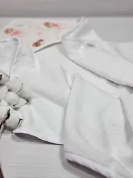 Дитячий рушничок-куточок 80х80 a.l.babybox Маленька балерина Білий - мініатюра 4