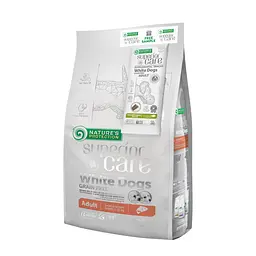 Сухий корм для собак малих порід з білою шерстю з лососем Superior Care White dogs Grain Free Salmon Adult Sm
